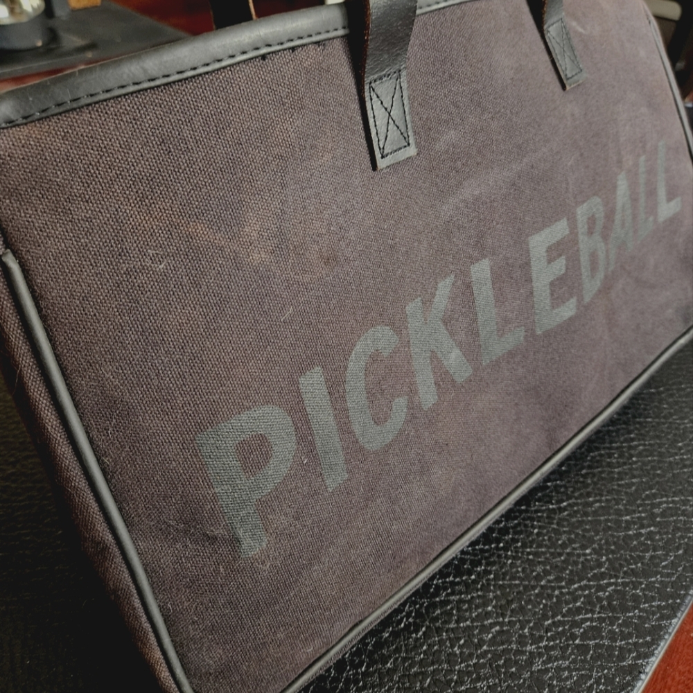 Pickleball Canvas Tote Bag by Santa Barbara Design Studio
